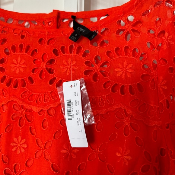 J Crew Orange Cut Lace Dress - Picture 5 of 7